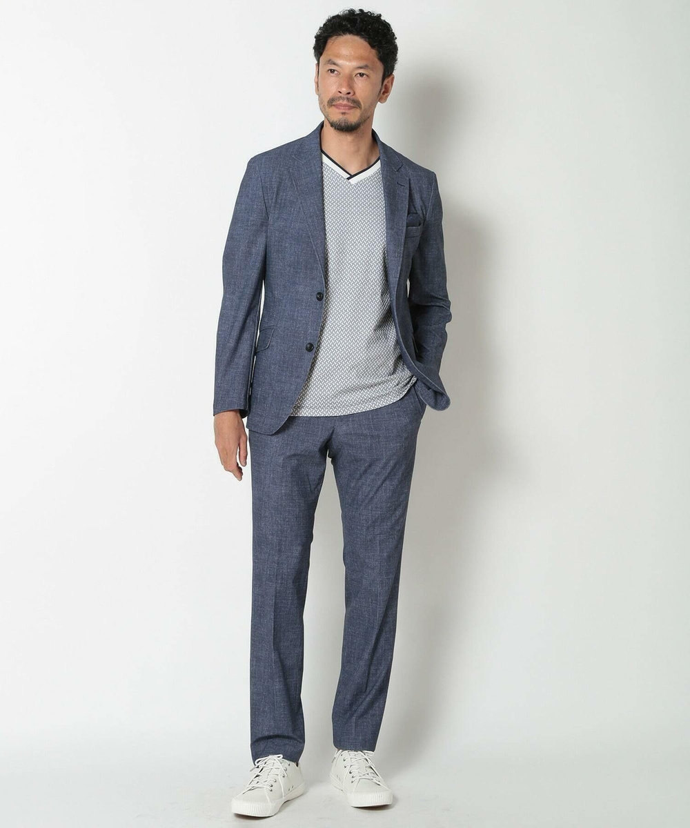 MEN'S BIGI 【ACTIVE TAILOR】COOL TOUCH 接触冷感ハイパーストレッチジャケット ネイビー