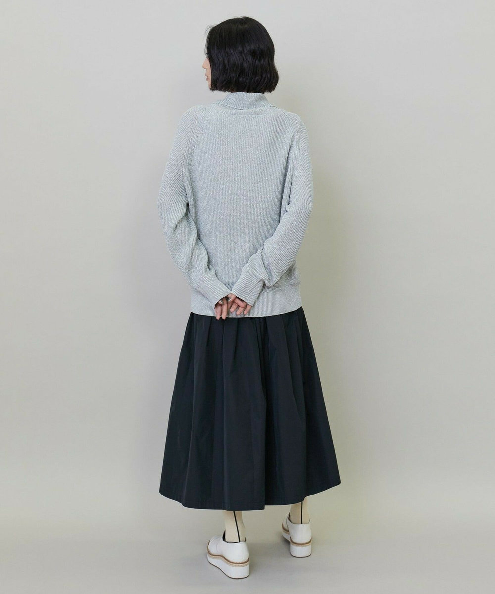 L'EQUIPE ラメハーフZIPニット グレー