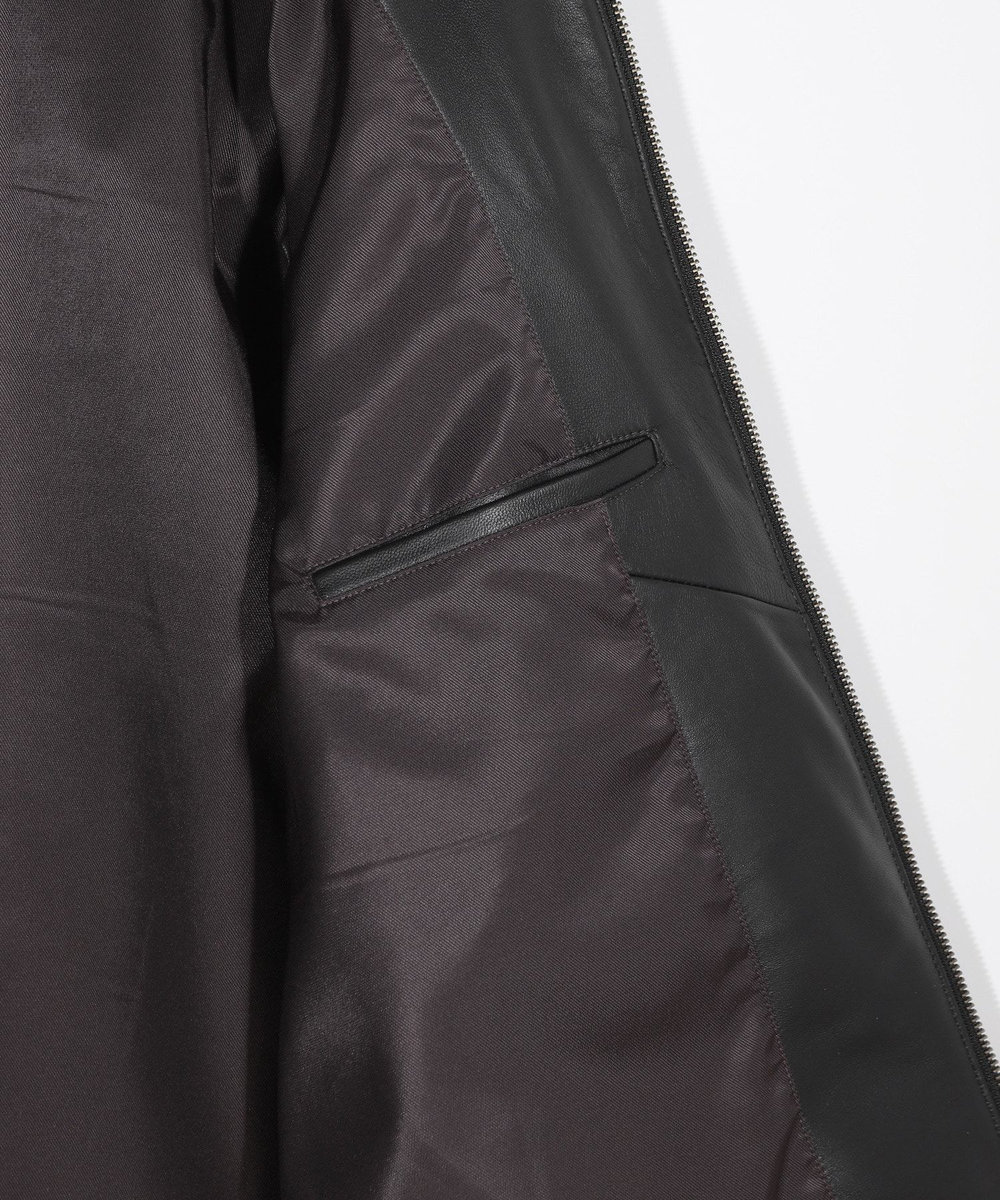 MEN'S BIGI クロームタンニングシープレザージャケット ブラック