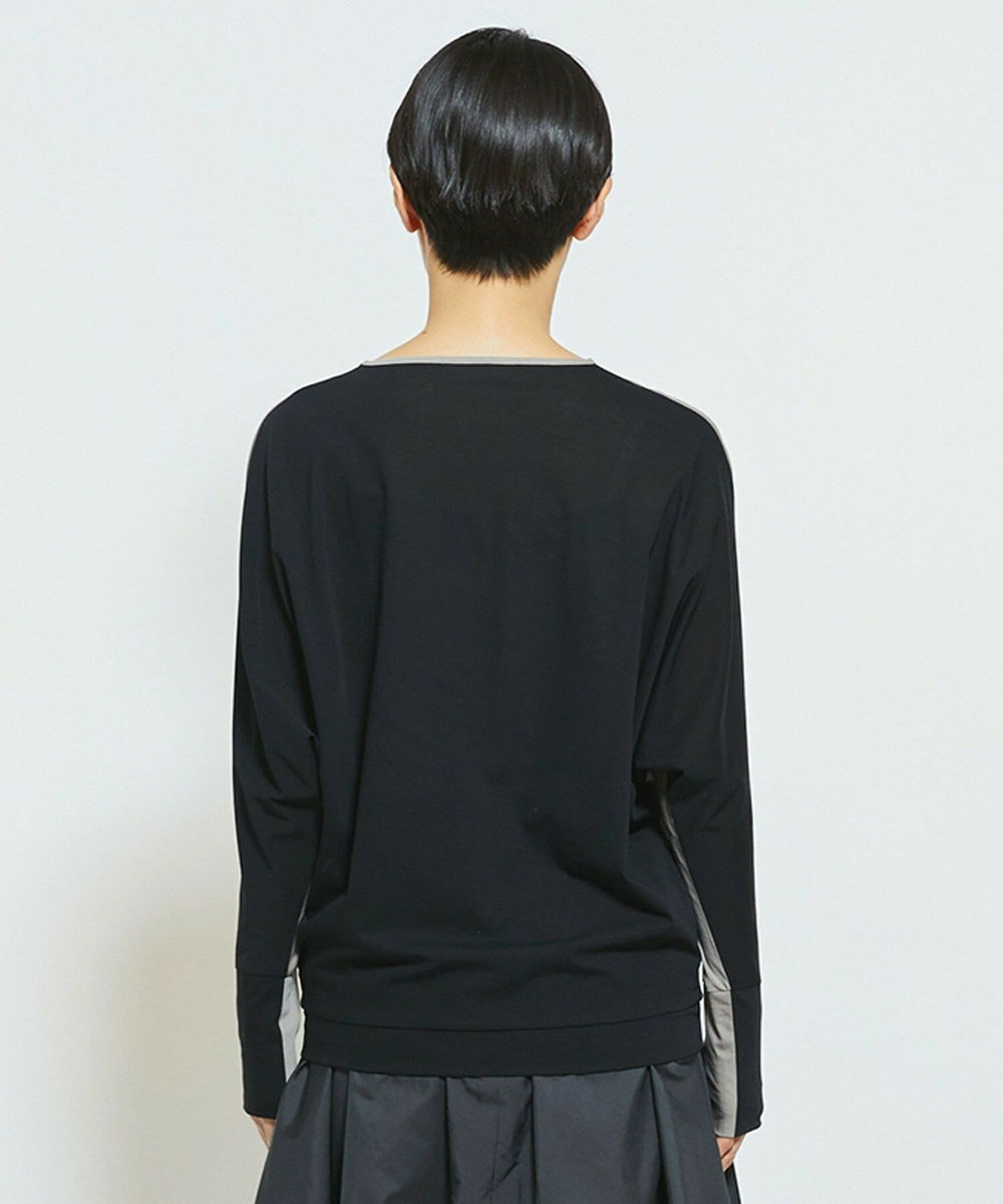 MOGA Collection MOGA Collection フレスカジャージードルマンスリーブカットソー グレイッシュベージュ