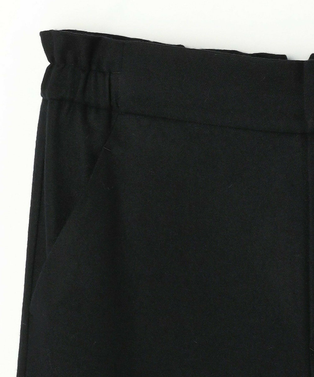 MOGA Lサイズ（大きいサイズ） 【大きいサイズ】ウールカシミヤストレッチワイドパンツ ブラック系その他
