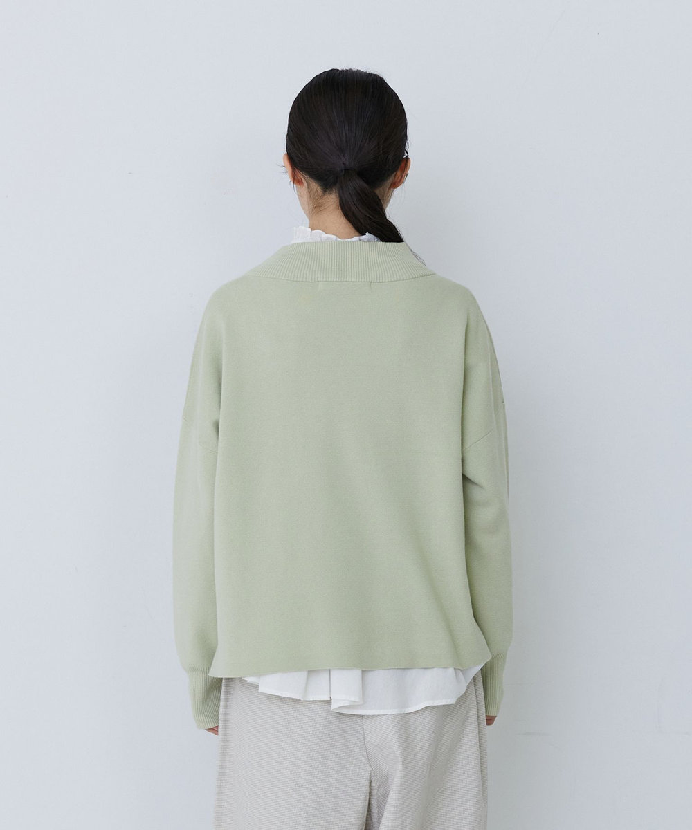 congés payés ADIEU TRISTESSE ミラノリブモックネックニットプルオーバー ミント