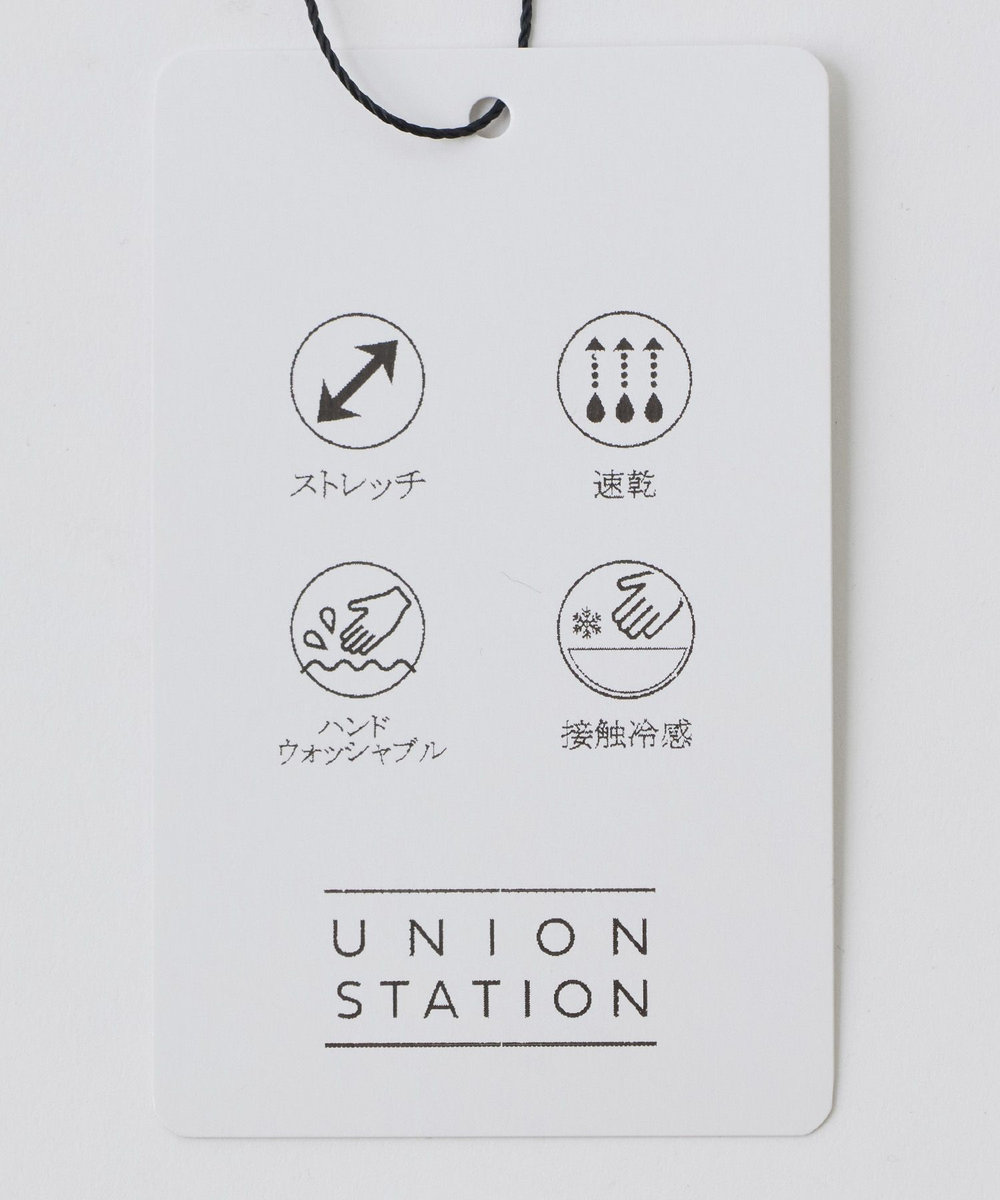 UNION STATION フェイクレイヤードデニム調プリントT＜ストレッチ・速乾・ハンドウォッシャブル・接触冷感＞ ブラック系その他