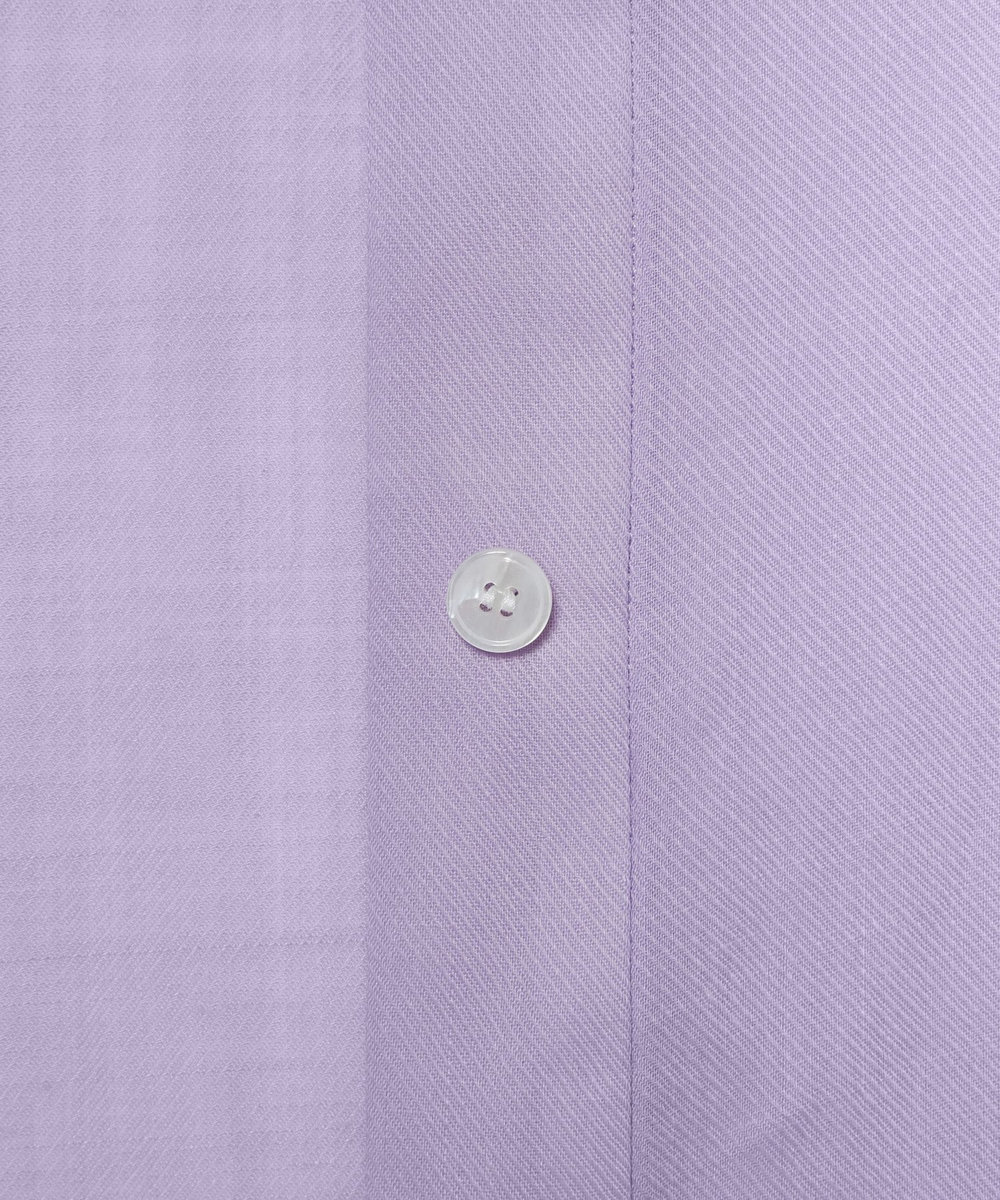 DÉPAREILLÉ RAMIE TWILL REGULAR COLLAR SHIRT / ラミーツイルレギュラーカラーシャツ パープル