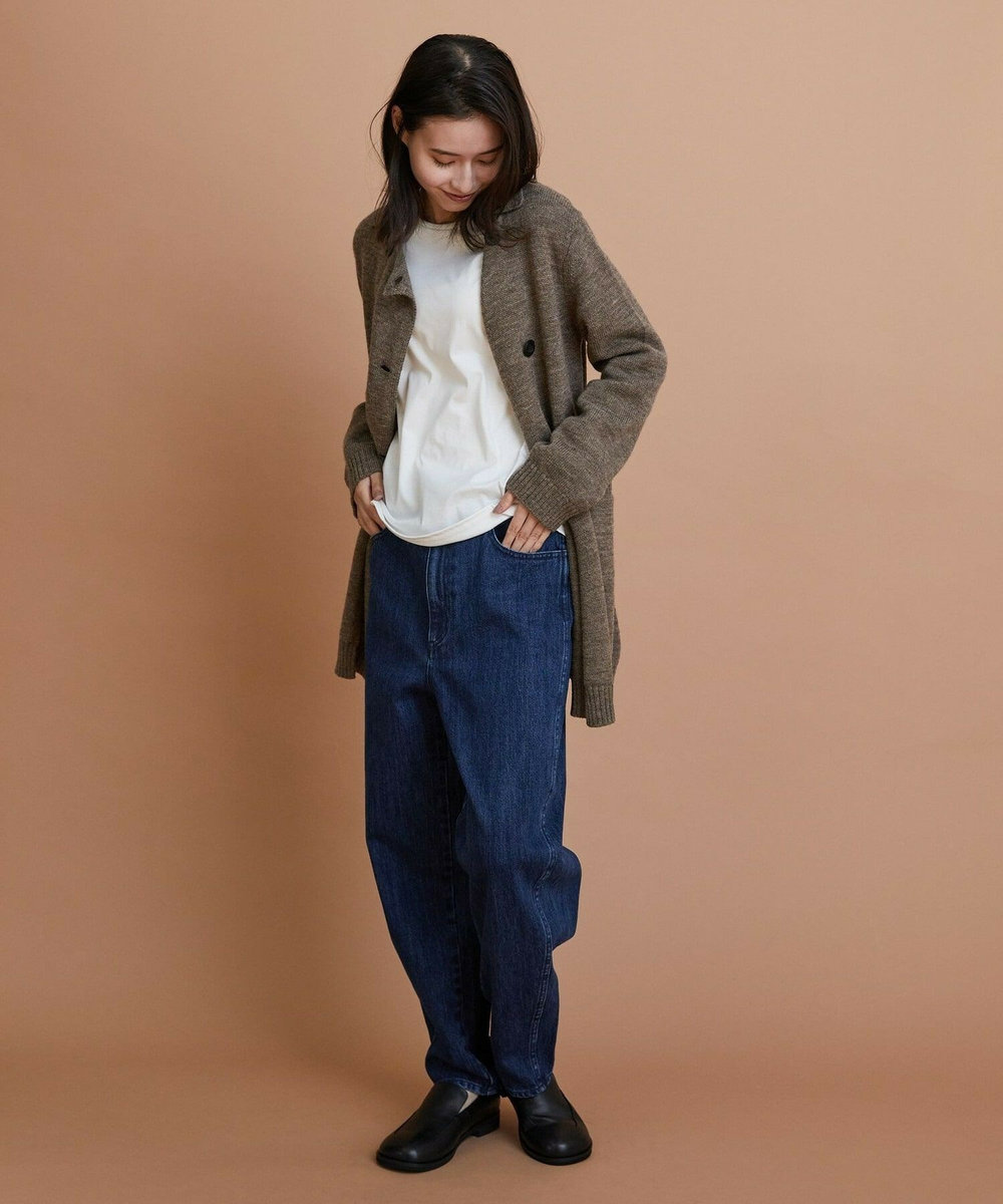 L'EQUIPE GREEN リサイクルコットンデニムパンツ インディゴブルー