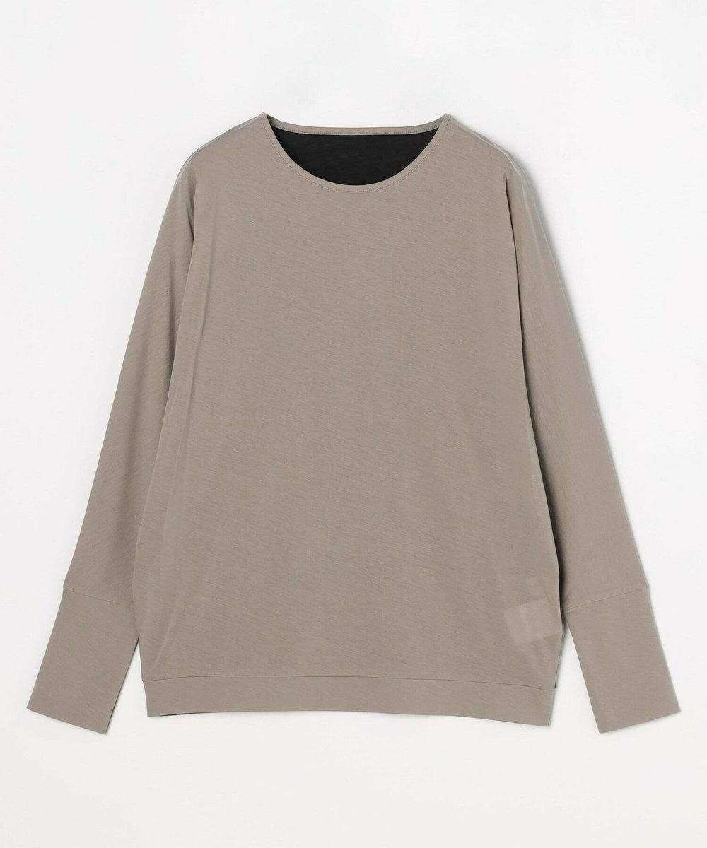 MOGA Collection MOGA Collection フレスカジャージードルマンスリーブカットソー グレイッシュベージュ