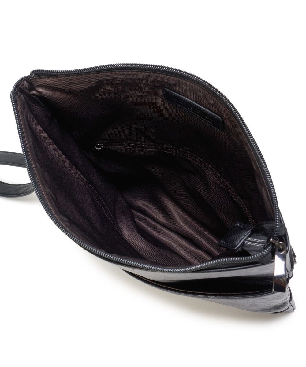 MEN'S BIGI 2WAY ミニマルフェイクレザークラッチバッグ ブラック