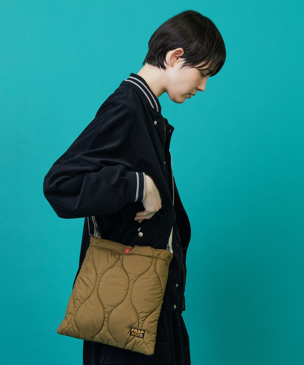 FRAPBOIS キルティングBAG カーキ