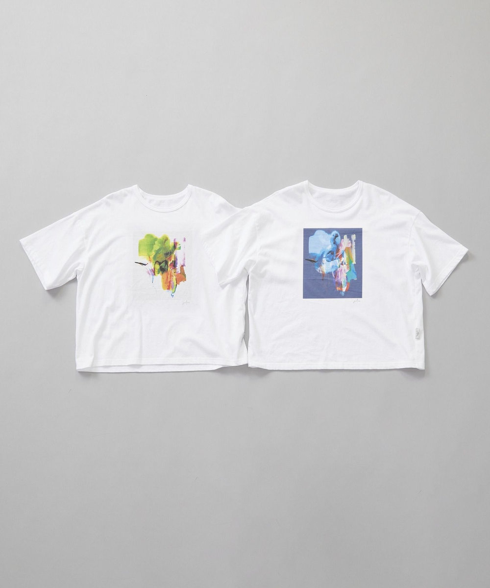 Julier kanako Sasakiコラボ プリントTシャツ ブルー