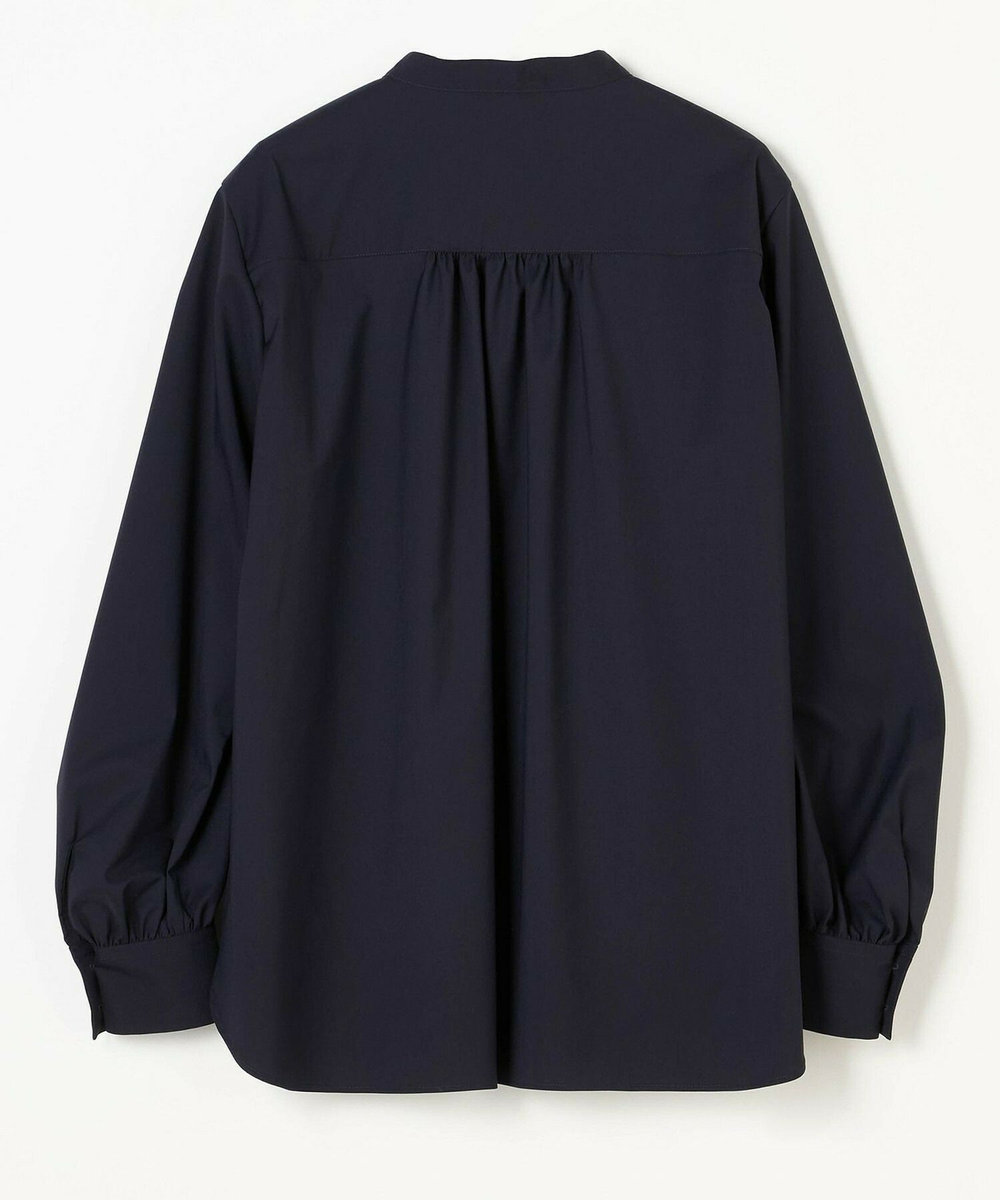 L'EQUIPE COUTURIER super120'sテクノストレッチブラウス ネイビー