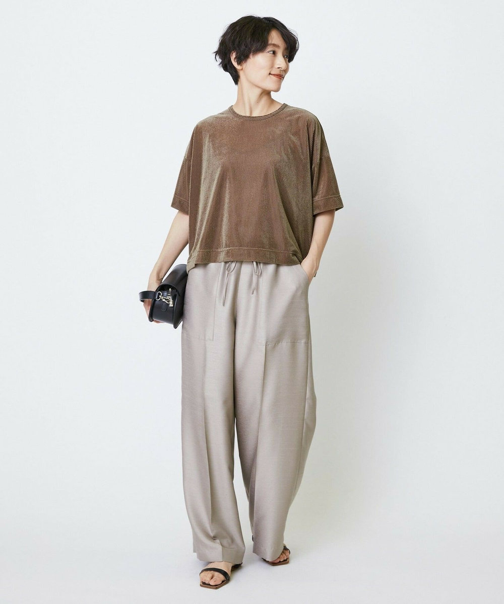 feerique feerique リヨセルパイルビッグTシャツ ブラウン