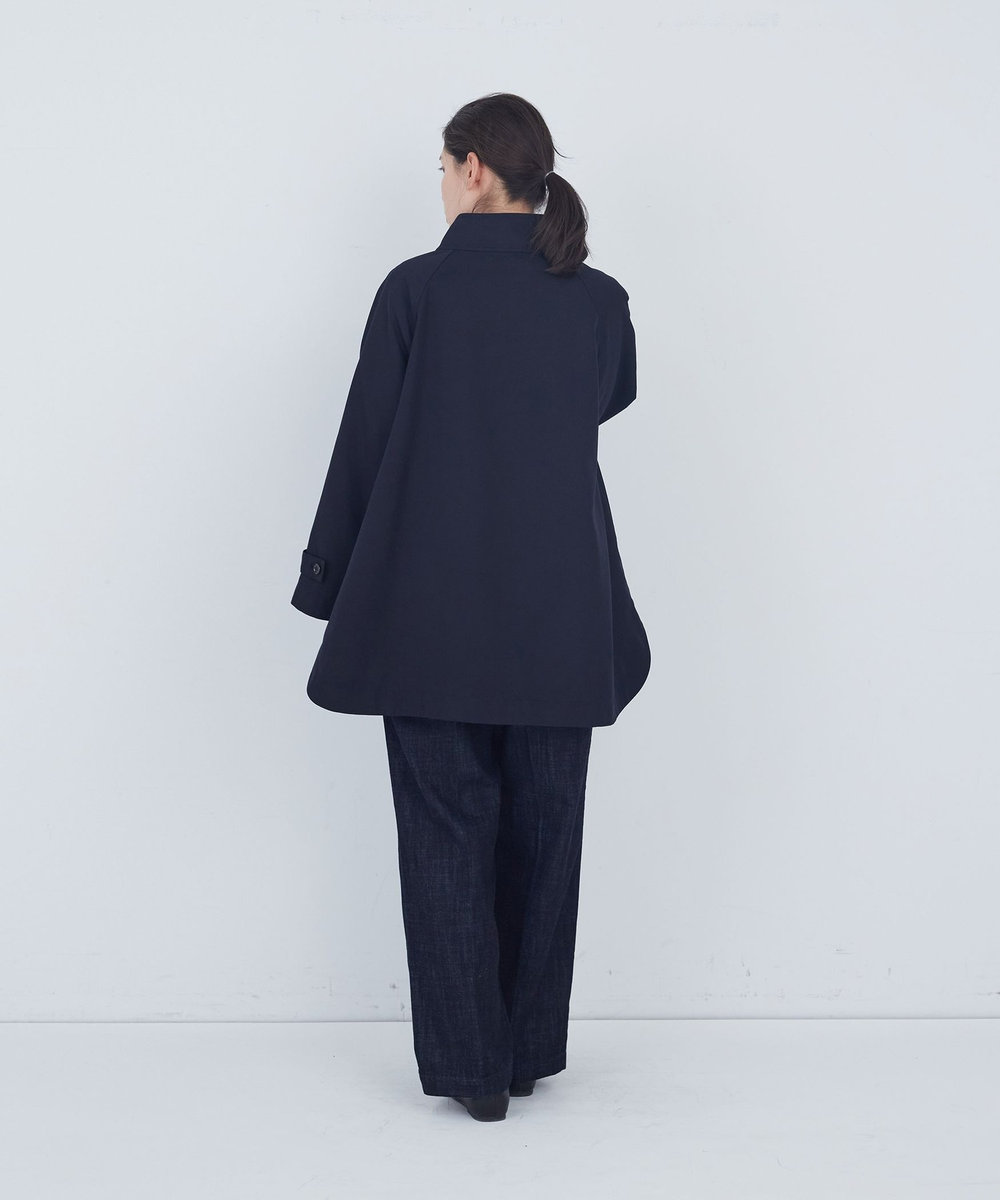 ADIEU TRISTESSE Aラインハーフコート ネイビー