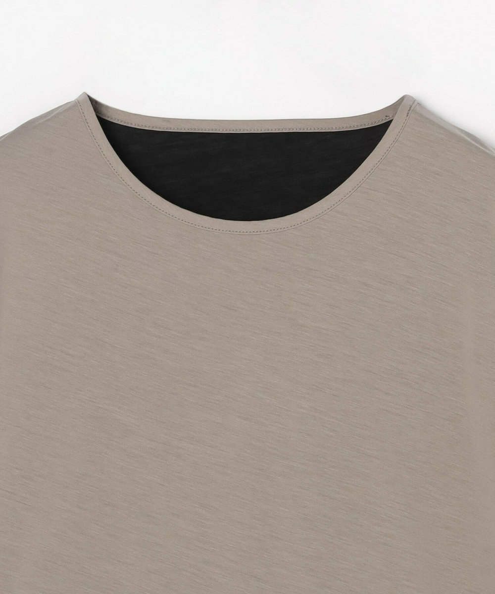 MOGA Collection MOGA Collection フレスカジャージードルマンスリーブカットソー グレイッシュベージュ