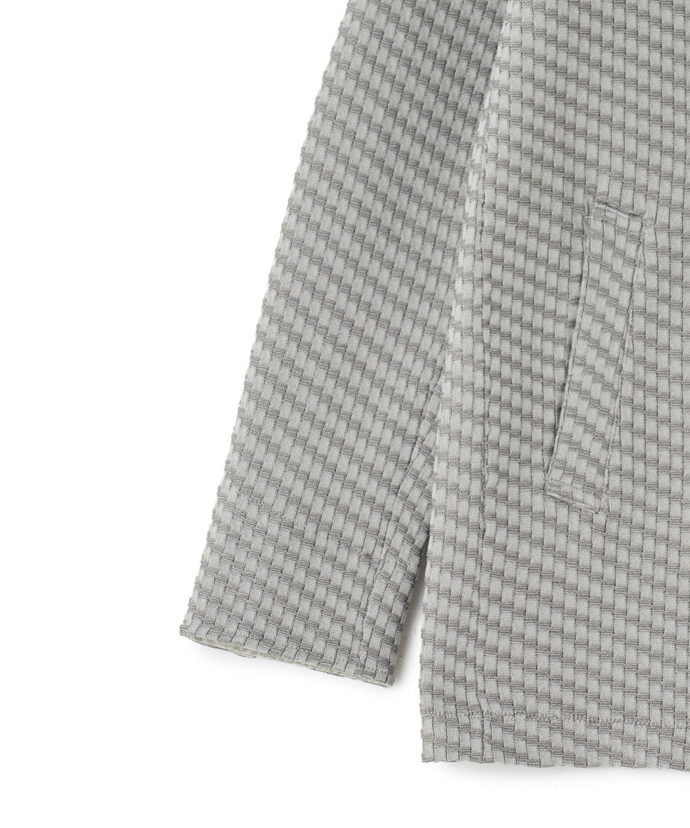 MEN'S BIGI ブリスターニットジャカード スタンドジャケット グレー系その他