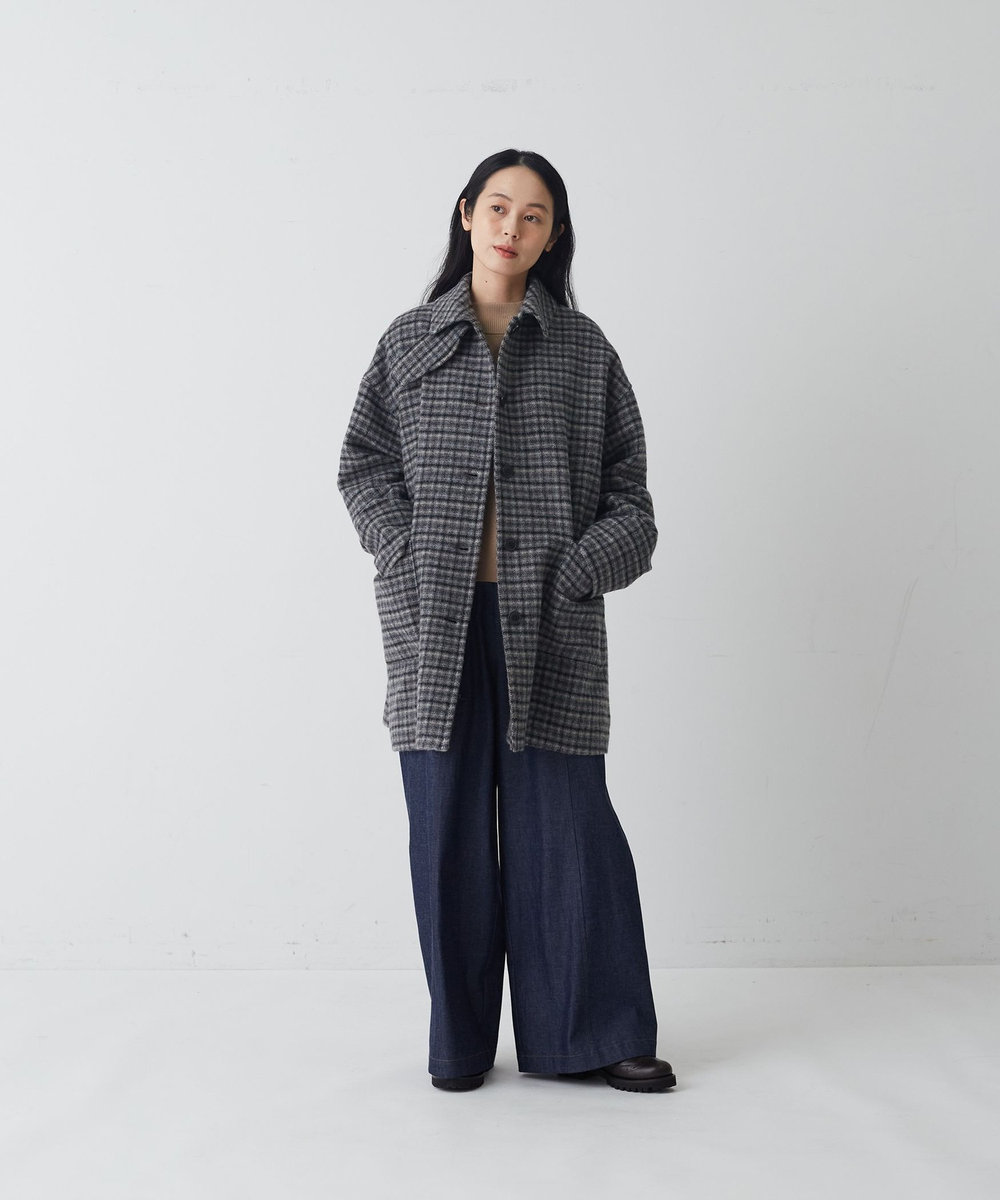 congés payés ADIEU TRISTESSE ウールシャギーハーフコート グレー系その他