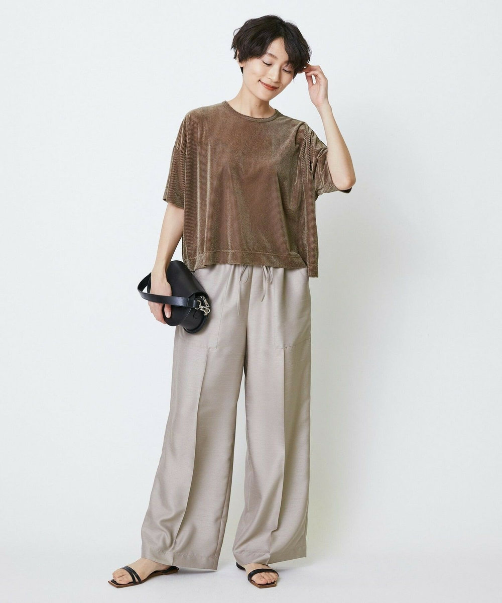 feerique feerique リヨセルパイルビッグTシャツ ブラウン