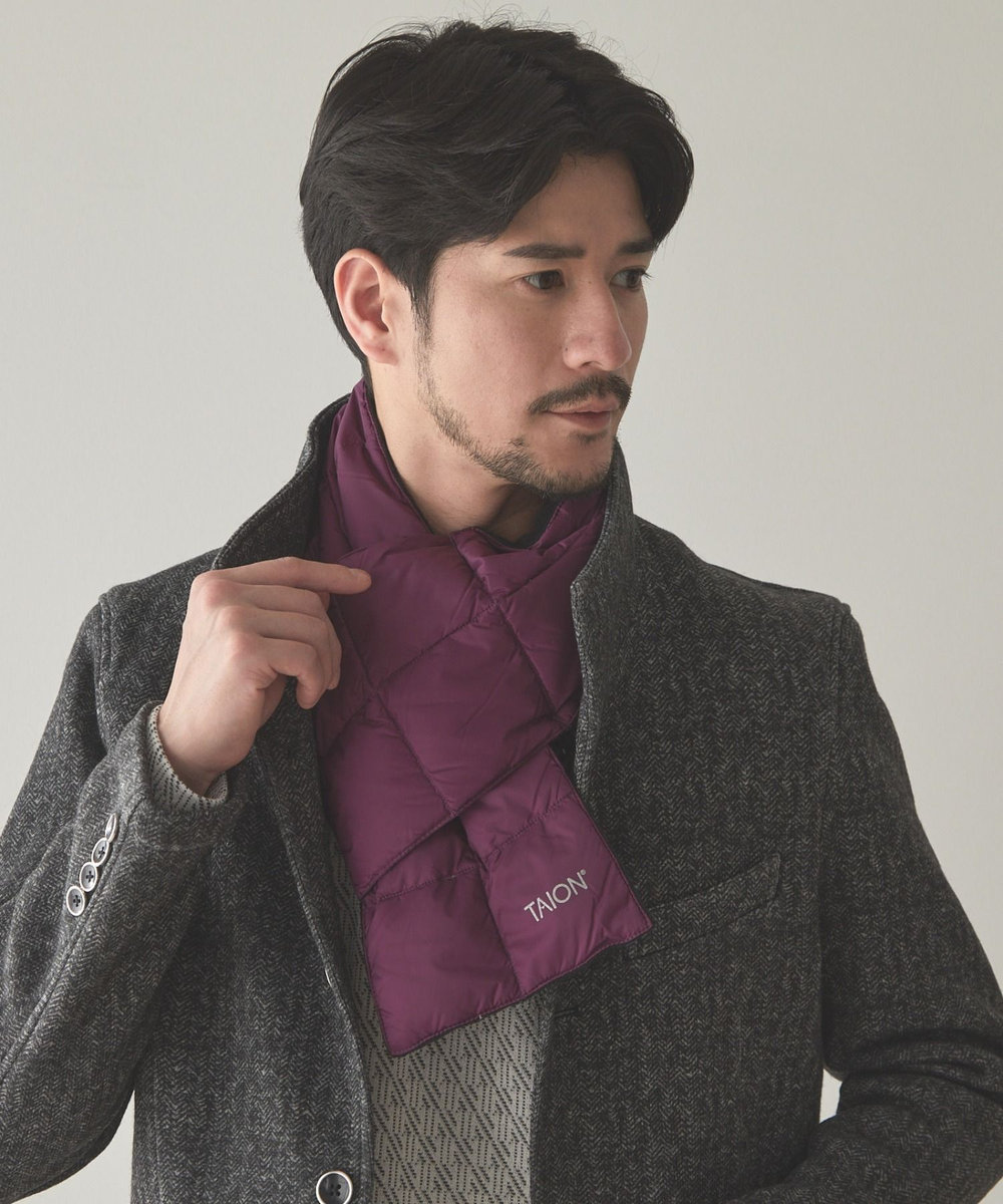 UNION STATION TAION BASIC DOWN SCARF パープル