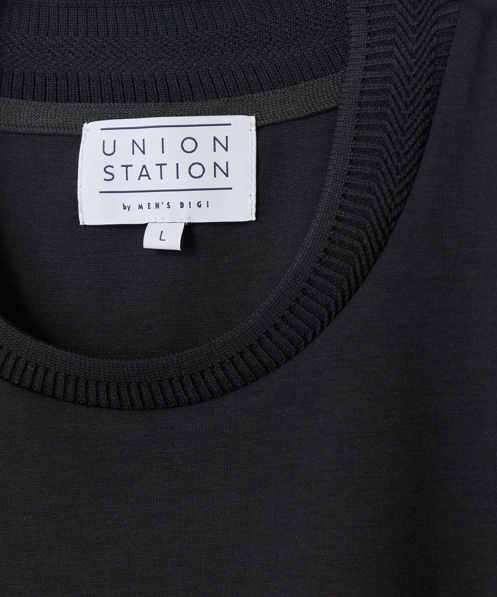 UNION STATION ジャケットTシャツ（クルー） ブラック
