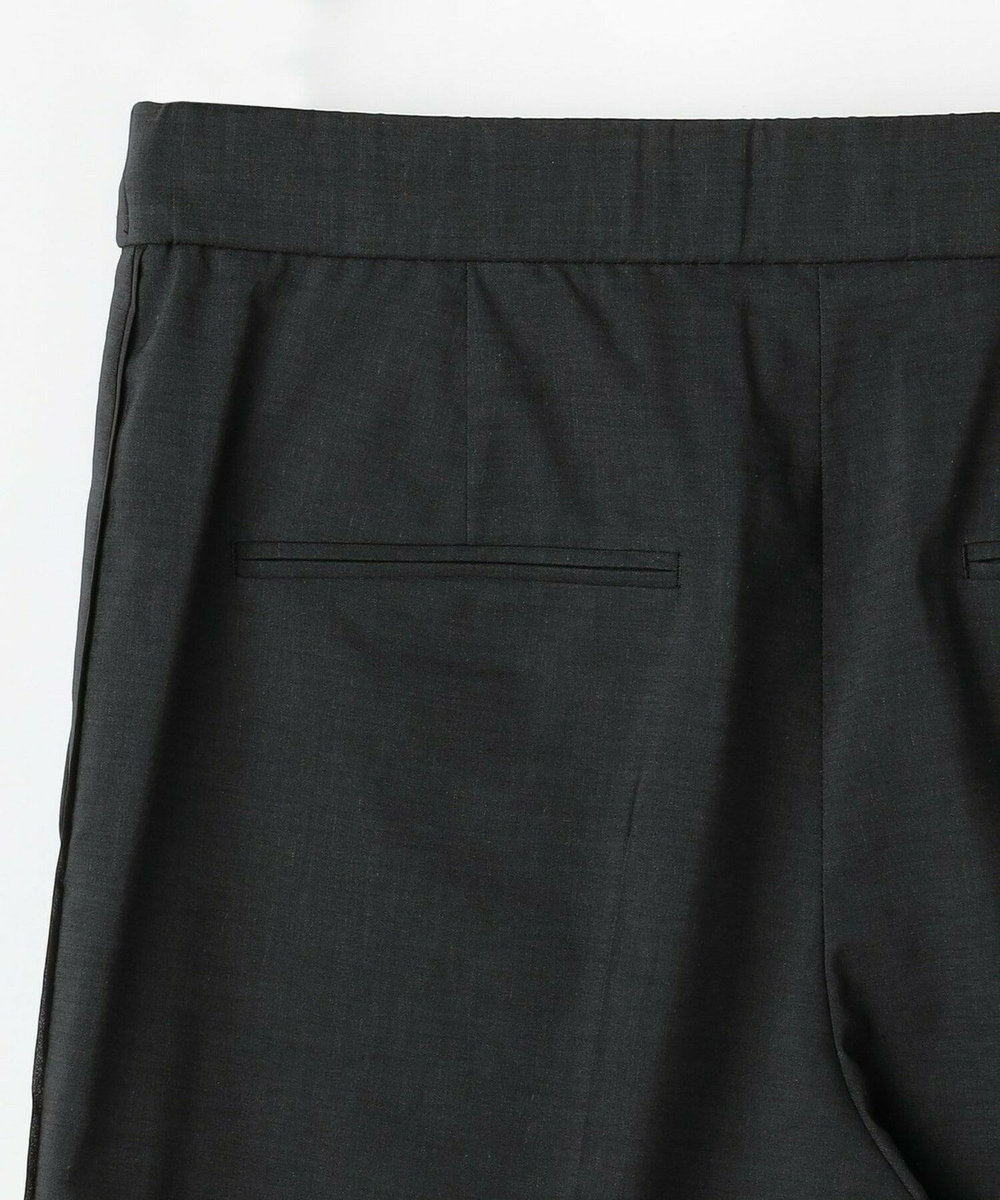 MOGA スタイリスト戸野塚かおるコラボ ドライリネンストレッチストレートパンツ スミクロ