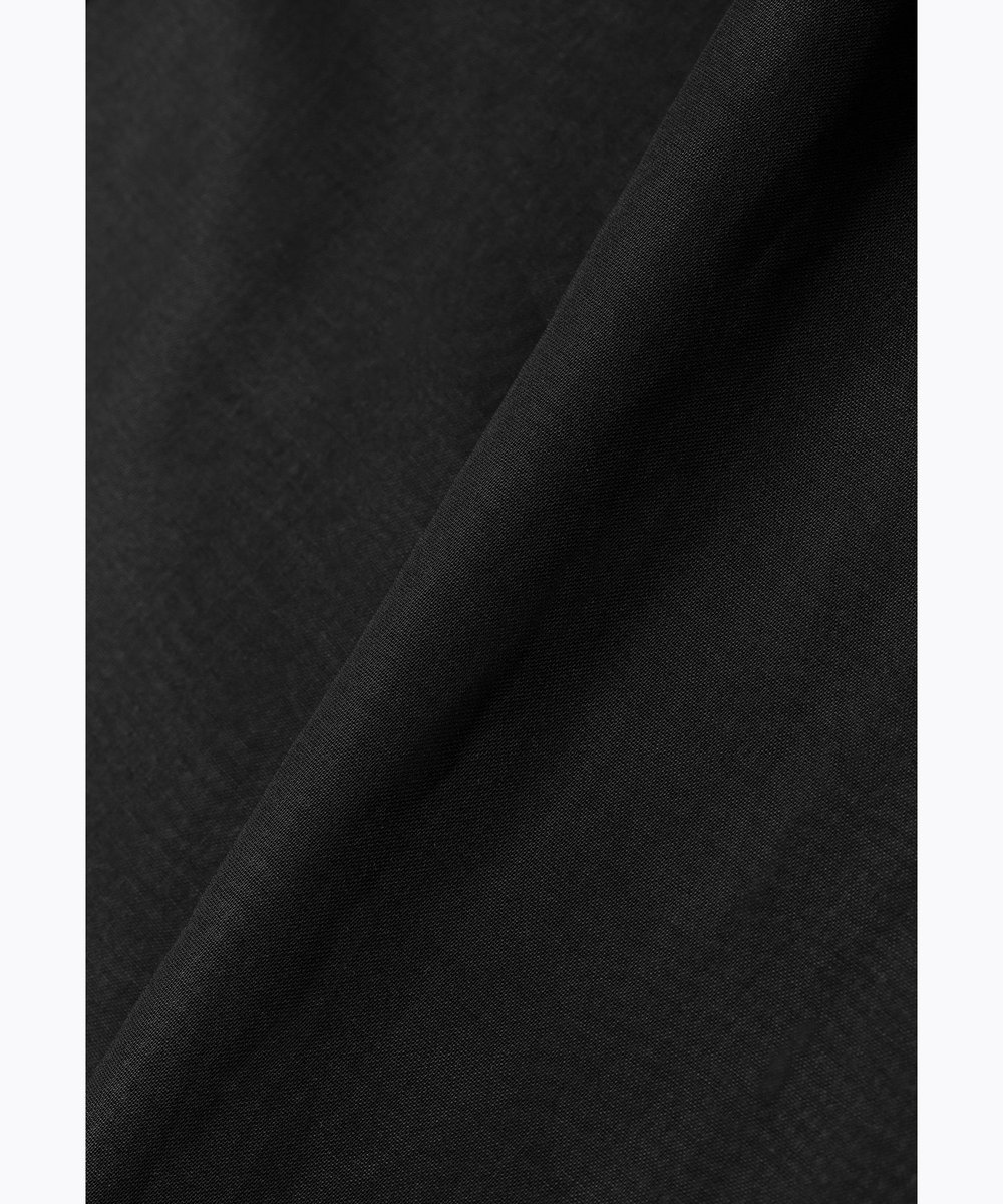 DÉPAREILLÉ VOILE PLEATS COLLAR NO SLEEVE BLOUSE / ボイルプリーツカラーノースリーブブラウス ブラック