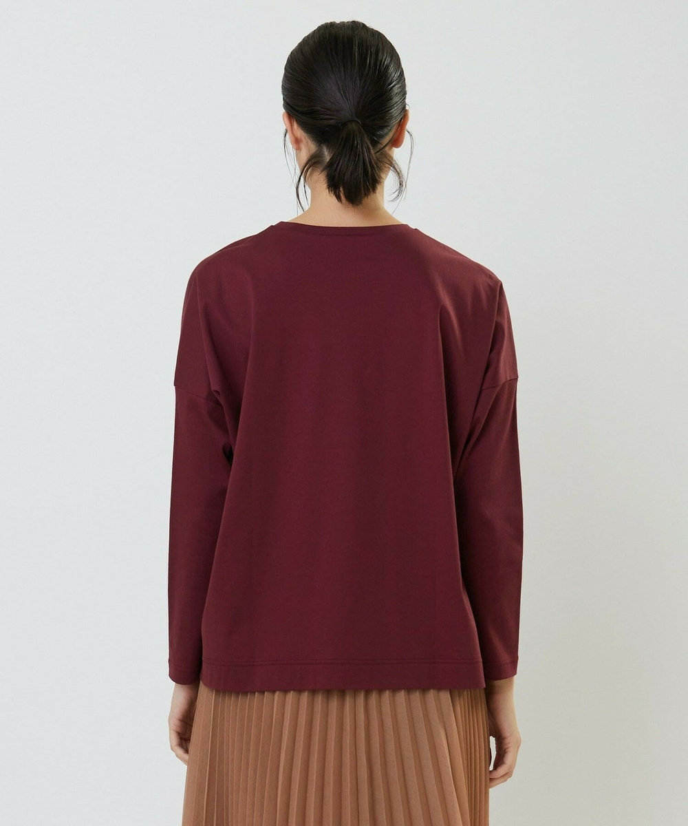 L'EQUIPE Lサイズ（大きいサイズ） 【大きいサイズ】ruteN × L'EQUIPE コラボ長袖Tシャツ ボルドー