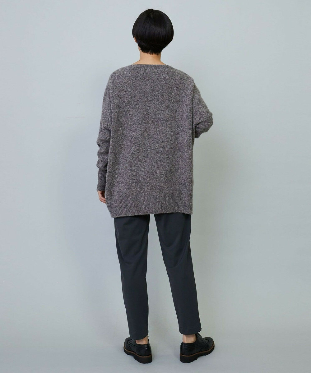 MOGA クーマラム×カシミヤボートネックニット ベージュ