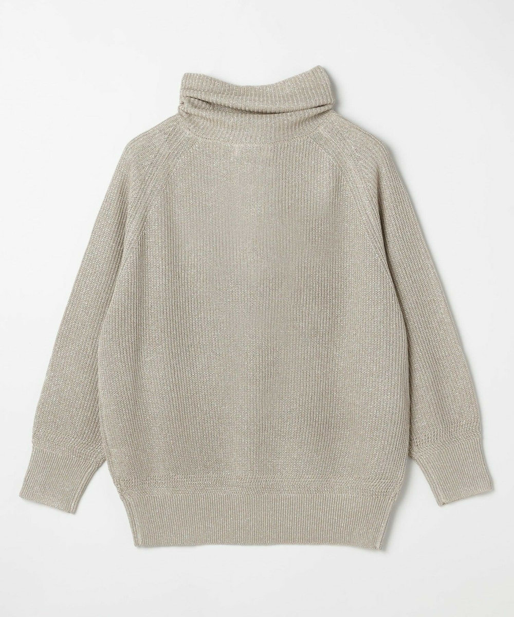L'EQUIPE ラメハーフZIPニット ベージュ