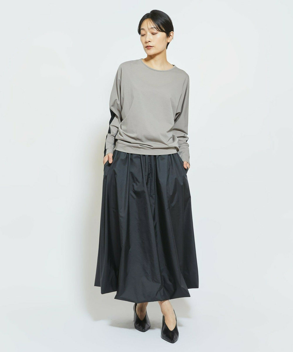 MOGA Collection MOGA Collection フレスカジャージードルマンスリーブカットソー グレイッシュベージュ