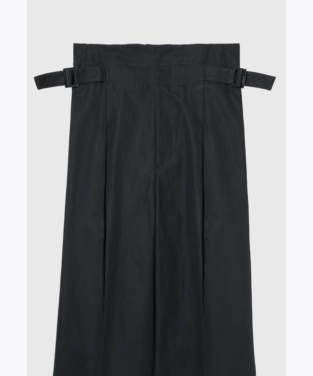 DÉPAREILLÉ COTTON LINEN TWILL SUSPENDER PANTS / コットンリネンツイルサスペンダーパンツ ネイビー