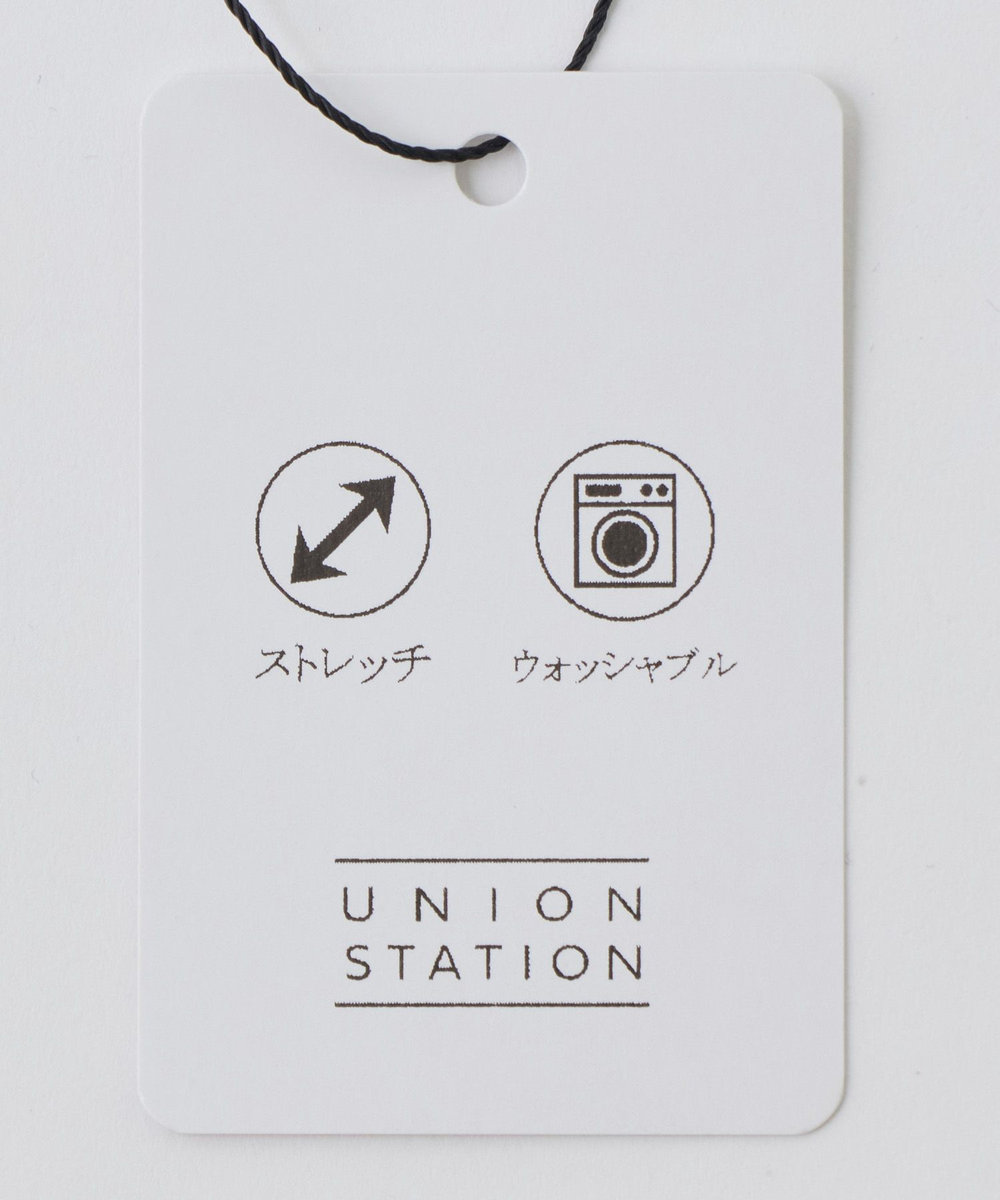 UNION STATION 	ミニワッフルキーネックレイヤードTシャツ グレー