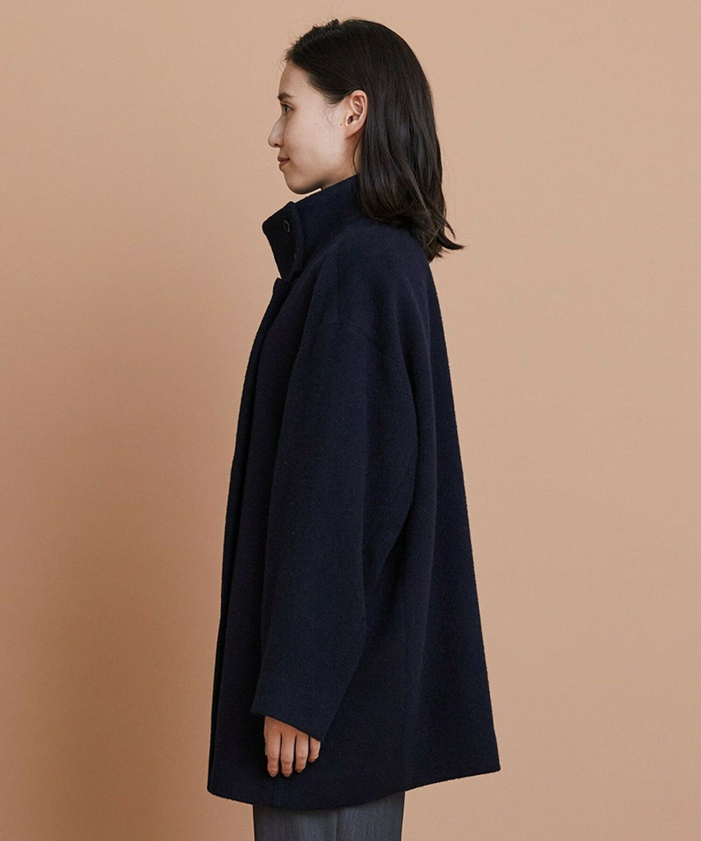 L'EQUIPE シャギーコート ネイビー