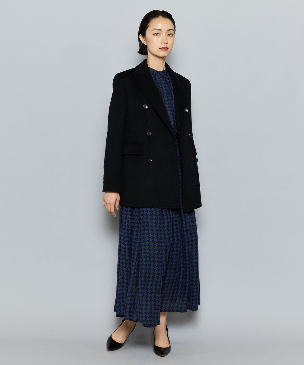 L'EQUIPE COUTURIER W/CASHリバージャケットコート ブラック