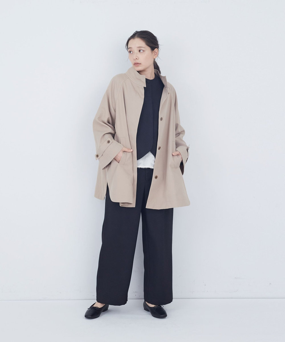 ADIEU TRISTESSE Aラインハーフコート ベージュ