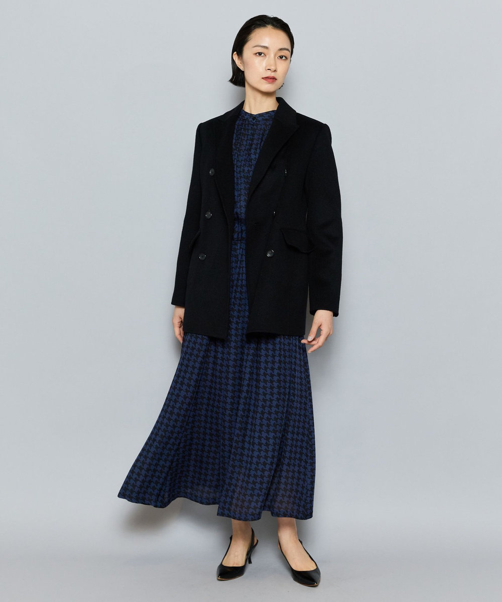 L'EQUIPE COUTURIER W/CASHリバージャケットコート ブラック