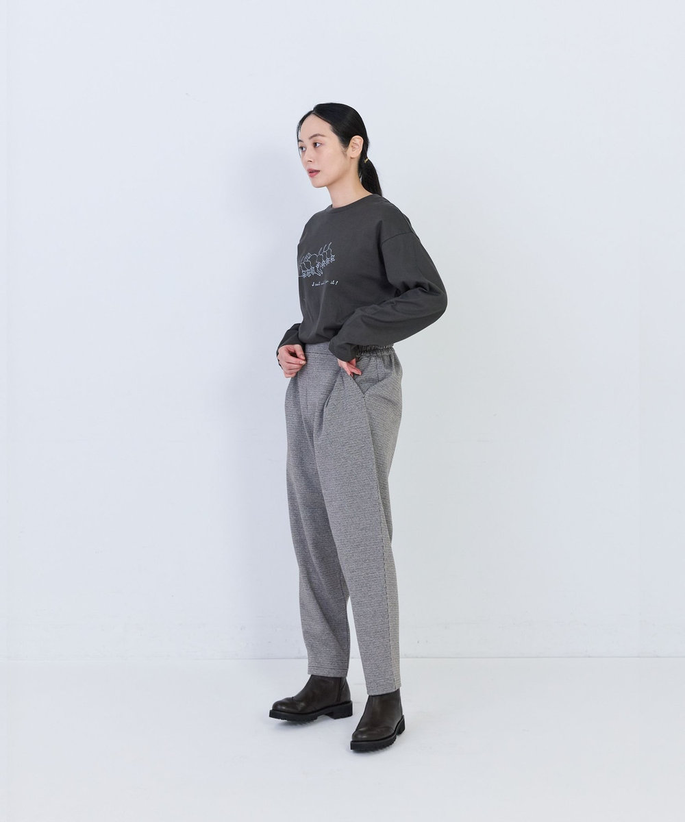 congés payés ADIEU TRISTESSE コットンポンチタックパンツ ブラウン系その他