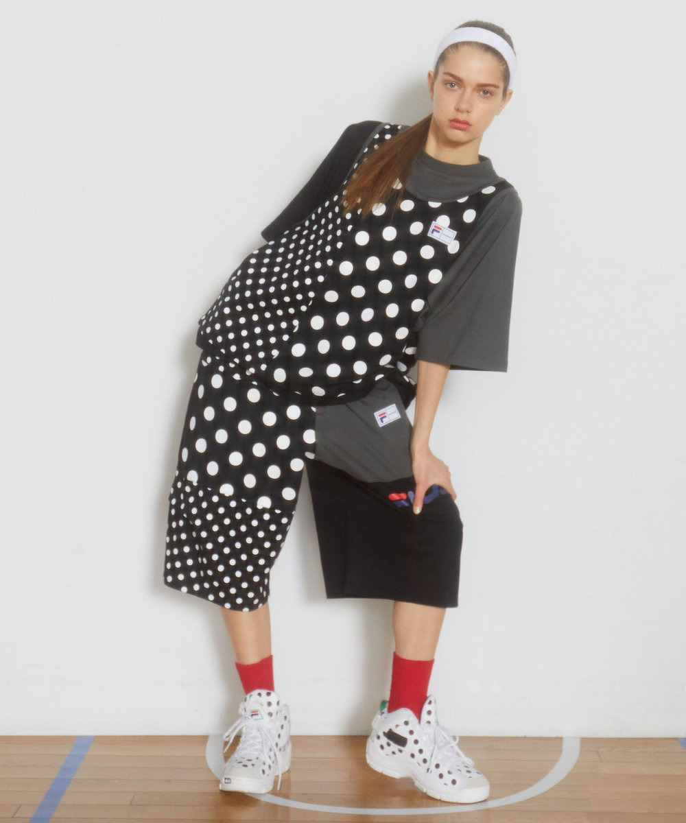 FRAPBOIS FILA×FRAPBOISカットソーセットアップ ブラック系その他
