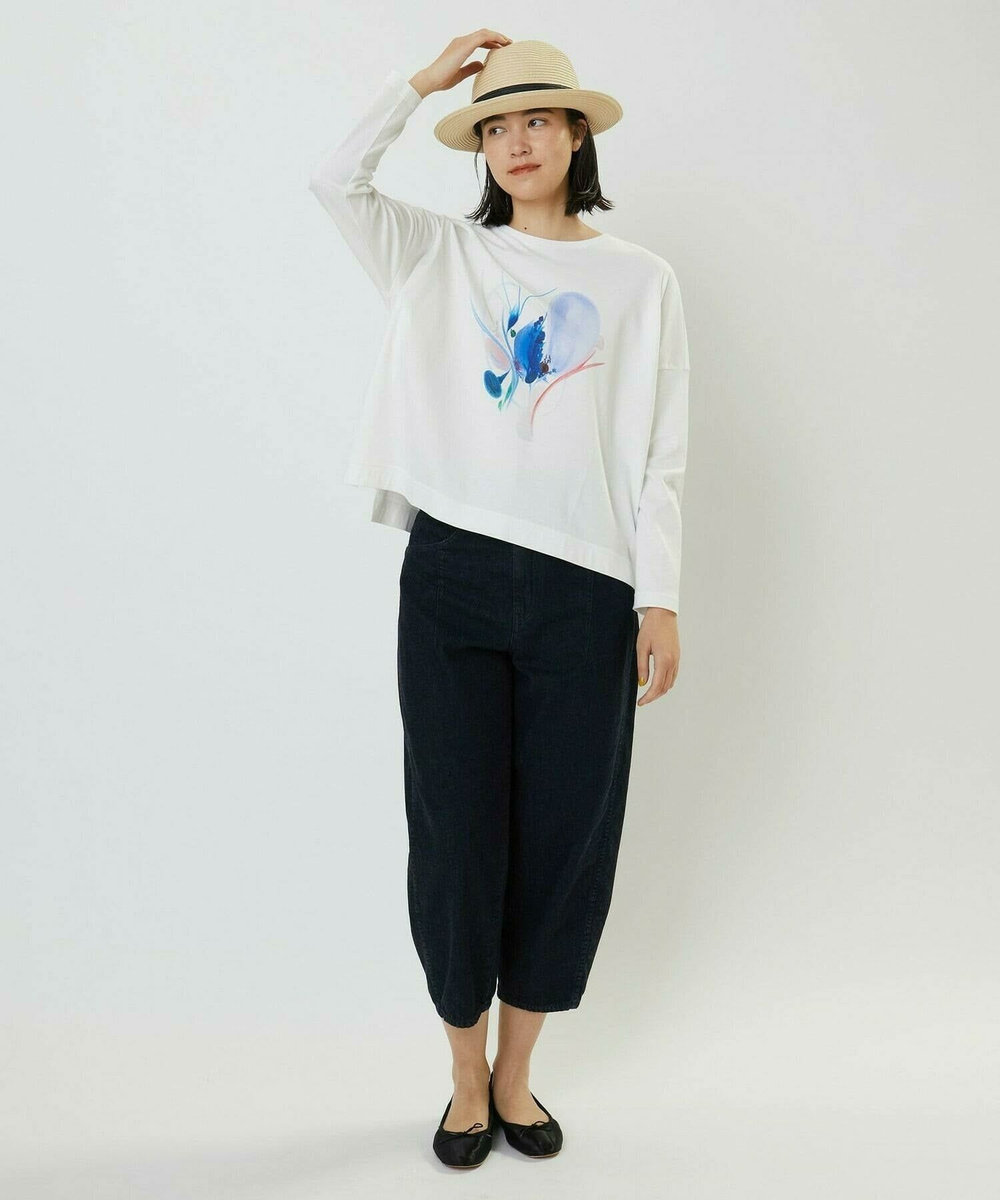L'EQUIPE Lサイズ（大きいサイズ） 【大きいサイズ】ruteN × L'EQUIPE コラボ長袖Tシャツ ホワイト