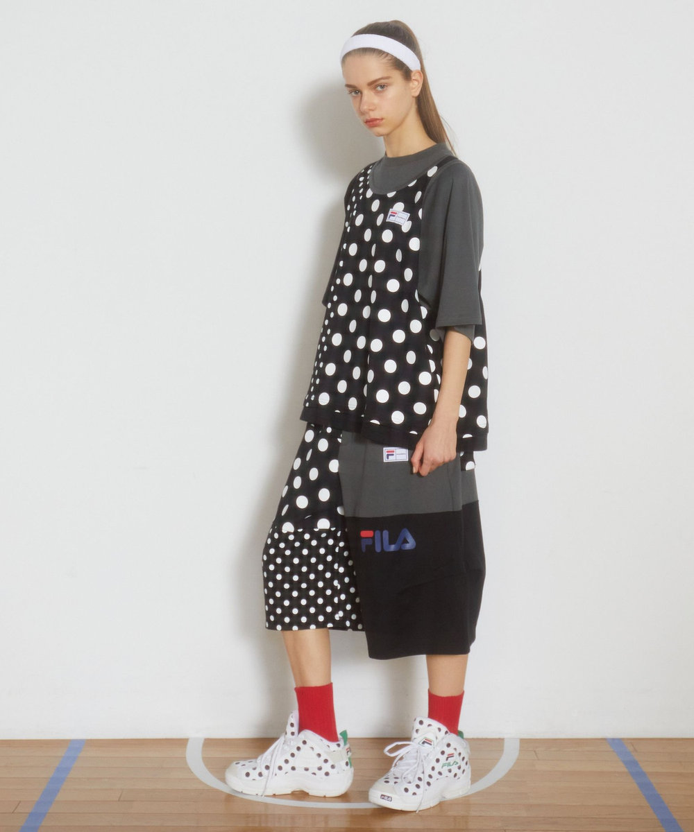 FRAPBOIS FILA×FRAPBOISカットソーセットアップ ブラック系その他