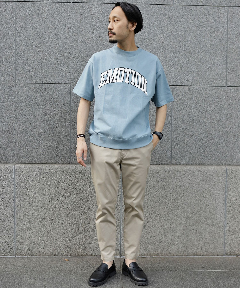 UNION STATION ヘビーウェイトカレッジTシャツ ブルー