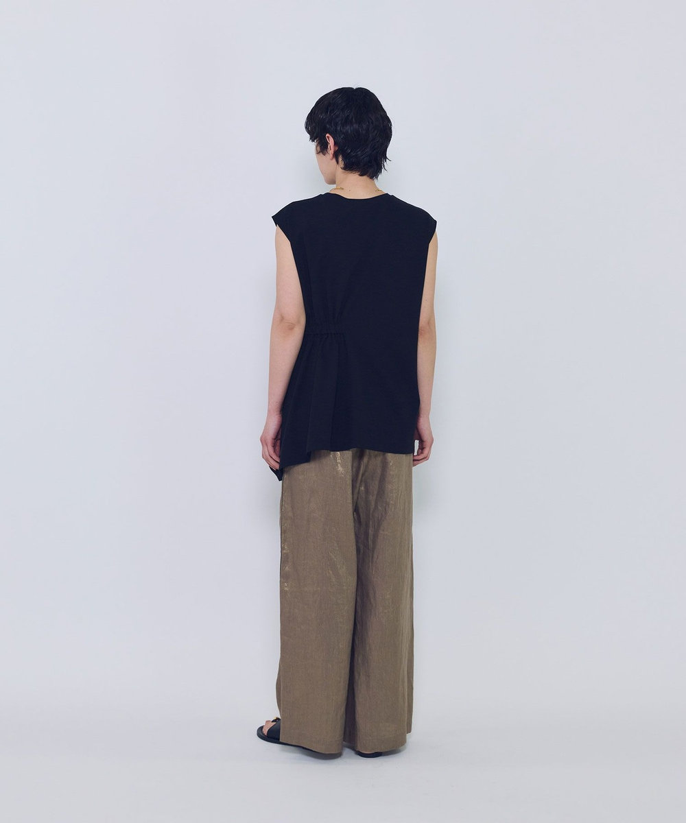 1er Arrondissement コットンポンチアシメトップス ブラック