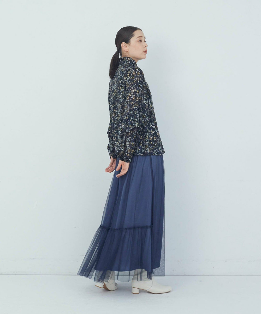 ADIEU TRISTESSE リバティプリントフリルブラウス イエロー系その他