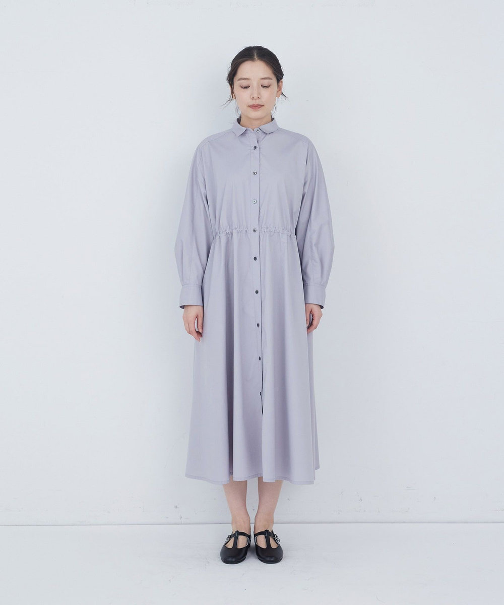 ADIEU TRISTESSE 綿ポリエステルワンピース グレー