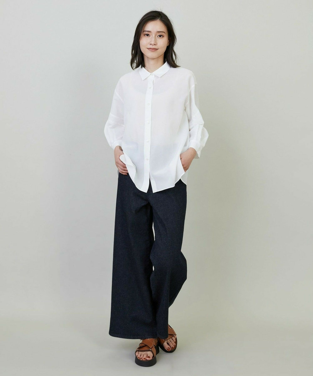 L'EQUIPE Lサイズ（大きいサイズ） 【大きいサイズ】9ozストレッチデニムパンツ インディゴブルー