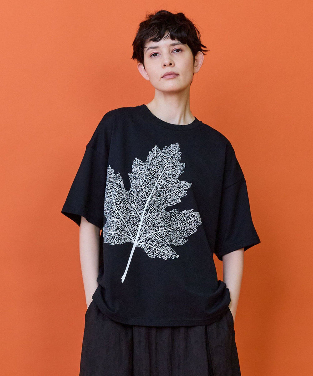 FRAPBOIS メープルTシャツ ブラック