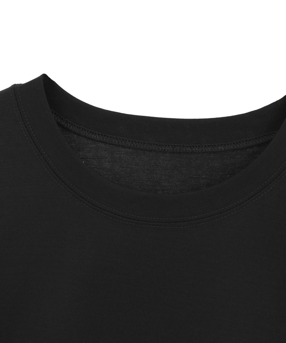 1er Arrondissement スーピマポンチTシャツ ブラック