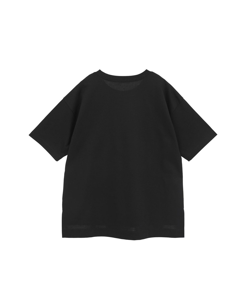 1er Arrondissement スーピマポンチTシャツ ブラック