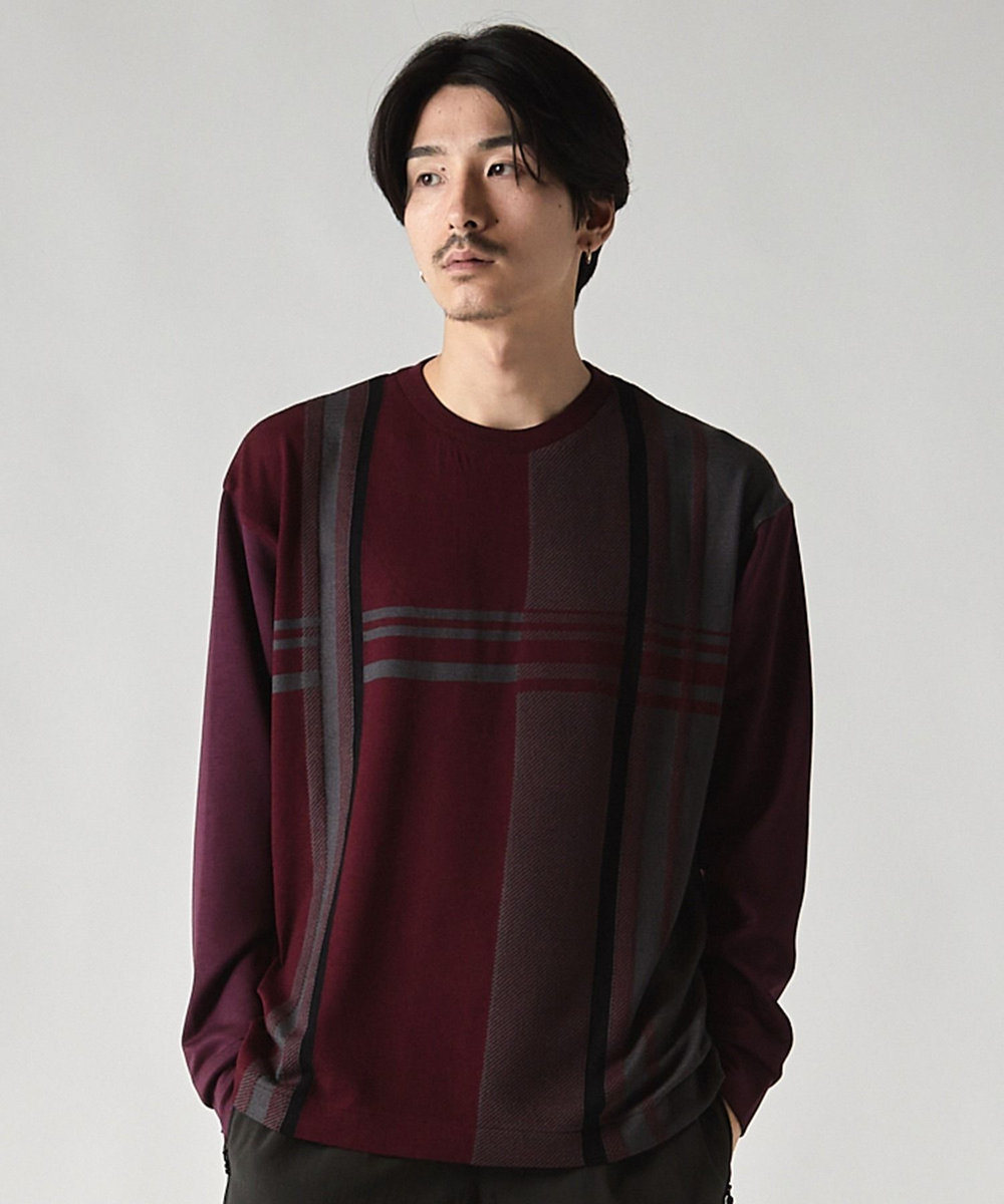 UNION STATION ＊WEB限定 ドッキング キリカエ オーバーロンT ボルドー