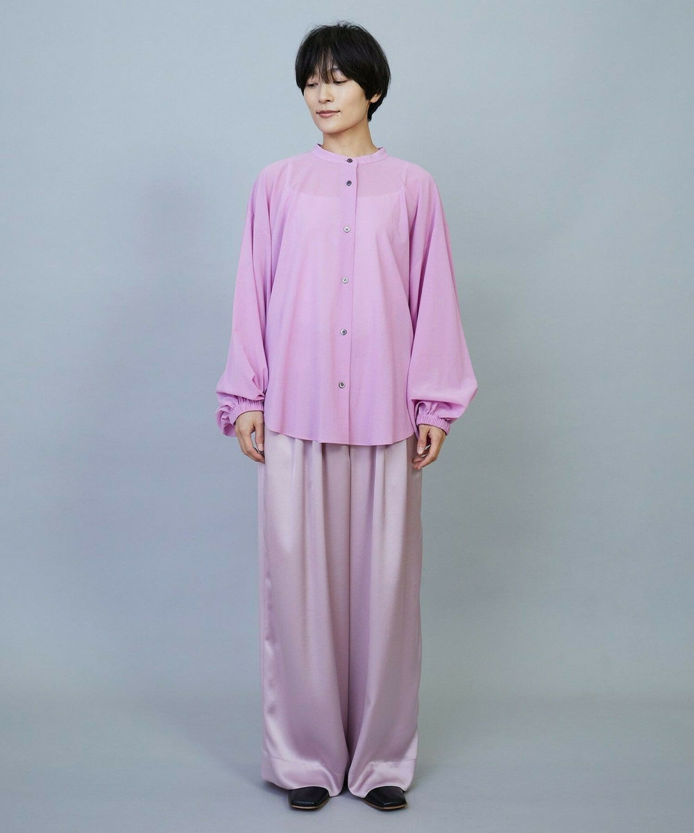 MOGA ソアパールサテンワイドパンツ ピンク