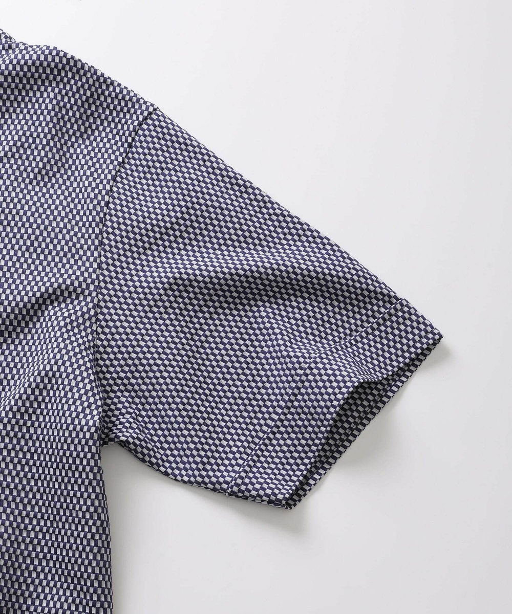 MEN'S BIGI 【ACTIVE TAILOR】COOL MAXサッカー織りワンピースカラーポロシャツ ブルー