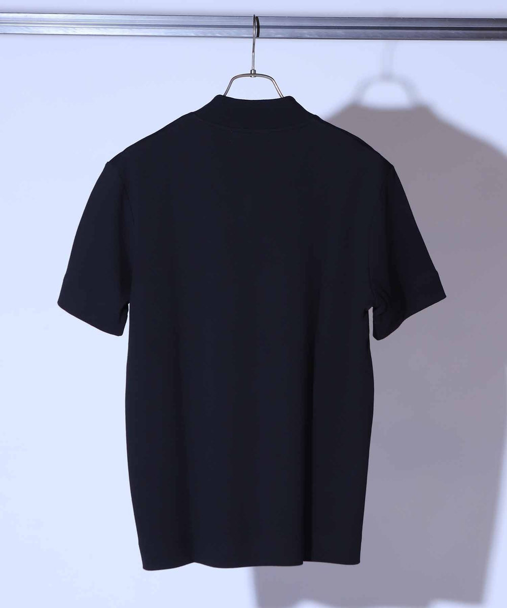 UNION STATION シルケットスムースVネックテーラーTシャツ ブラック